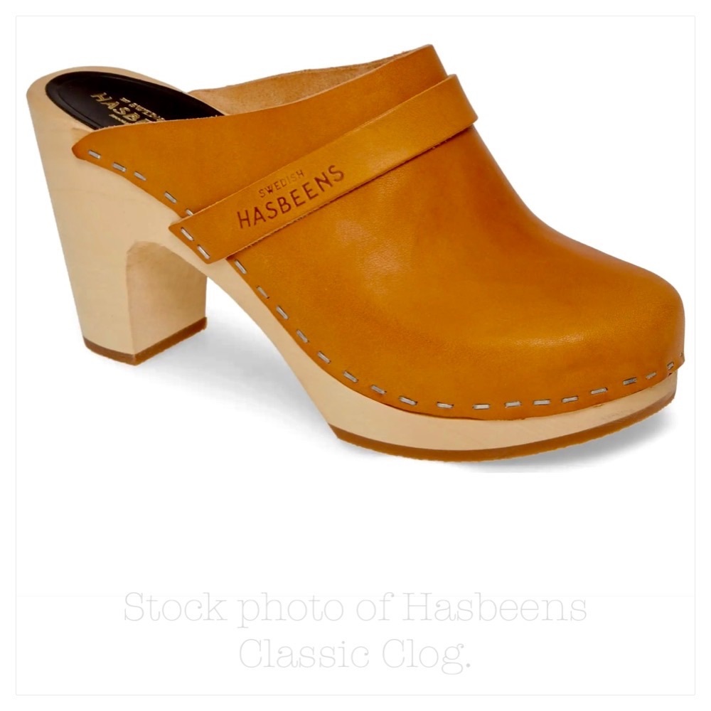 Hasbeens Classic Clogs Women’s Size 7 (Eu/38) Nature Leather